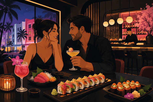 Miami Date Night at Tokyo Sushi Speakeasy