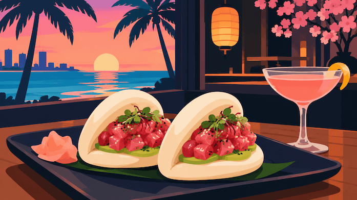Tuna Tartare Bao South Beach: Tokyo Sushi Speakeasy’s Bao Small Plates