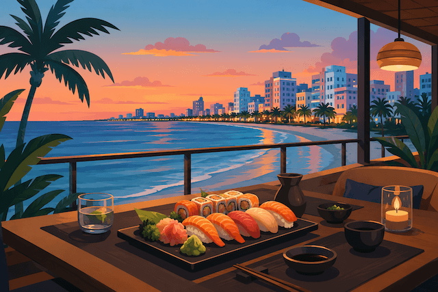 Miami Beach Sushi with a View: Why Atmosphere Matters