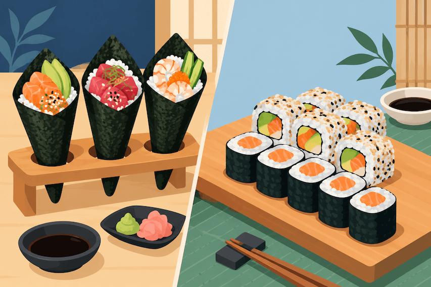 Hand Rolls vs. Sushi Rolls: Key Differences Explained