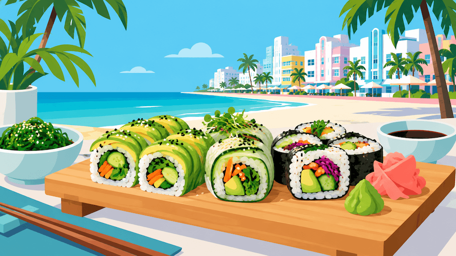 Gluten-Free and Vegetarian Sushi Options in Miami Beach