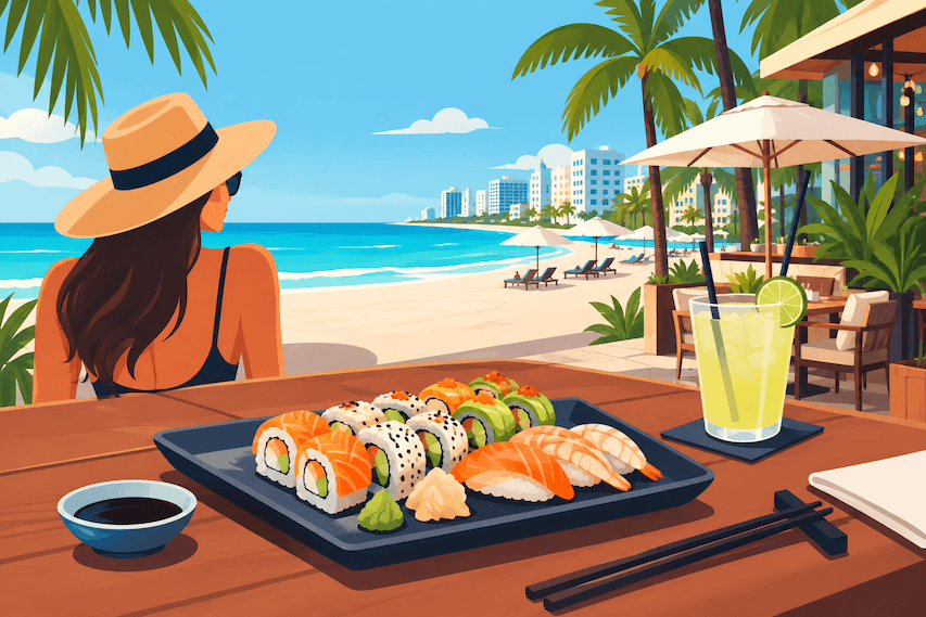 Sushi Before or After the Beach? Plan Miami Beach Dinner